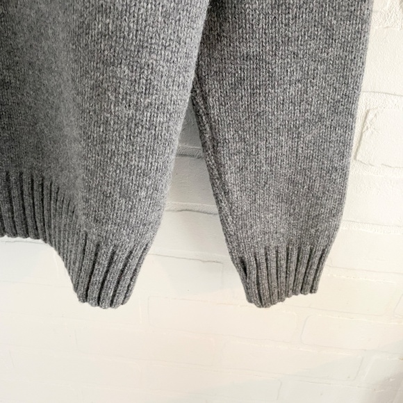 NWT Café Coton Paris Men’s Knit Sweater Turtleneck Chunky Cable Knit Lambswool M - Picture 14 of 16